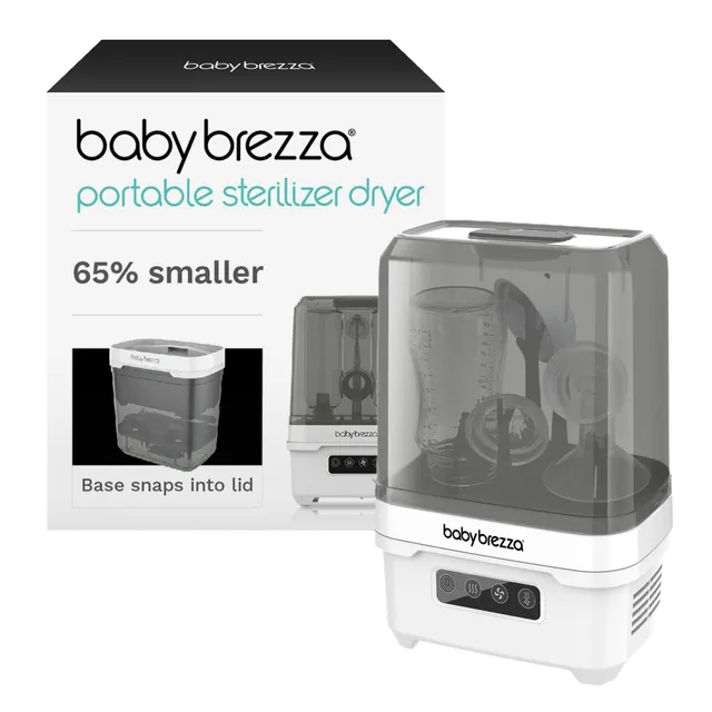 baby-brezza-portable-baby-bottle-sterilizer-dryer-for-travel-mini-sterilizer-wit image 1