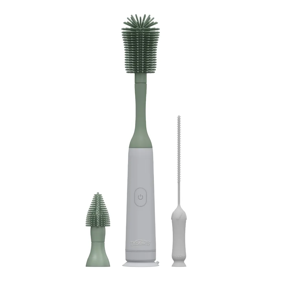 dr-brown-s-electric-silicone-brush-set-motorized-360-bottle-cleaning-kit-with-in image 1