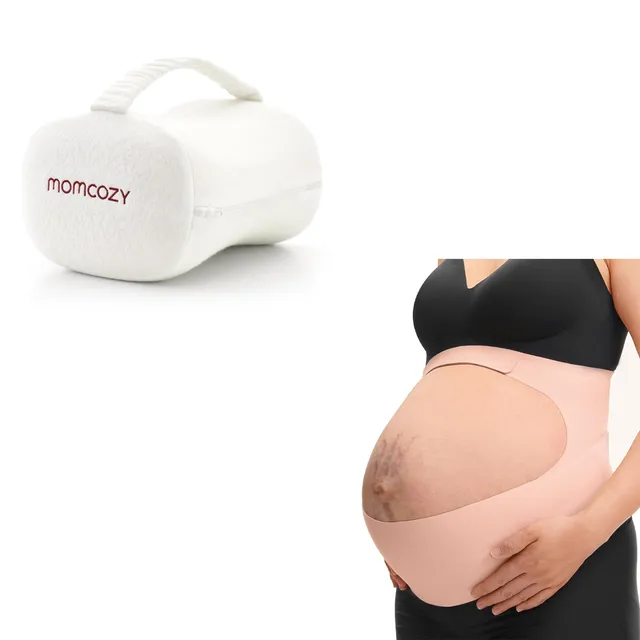 momcozy-pregnancy-belly-band-knee-pillow-for-side-sleepers image 1