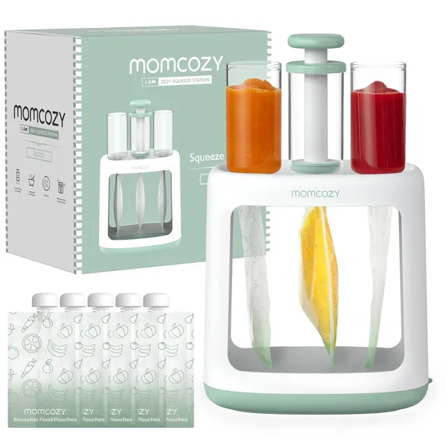 momcozy-squeeze-station-baby-food-maker-and-pouch-filler-bpa-free-dishwasher-saf image 1