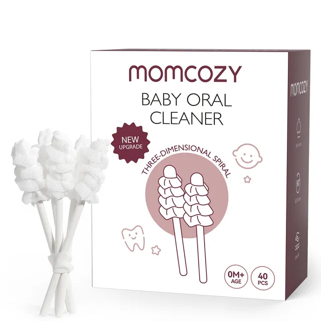 momcozy-baby-tongue-cleaner-gauze-disposable-oral-cleaner-40-count-individual-pa image 1