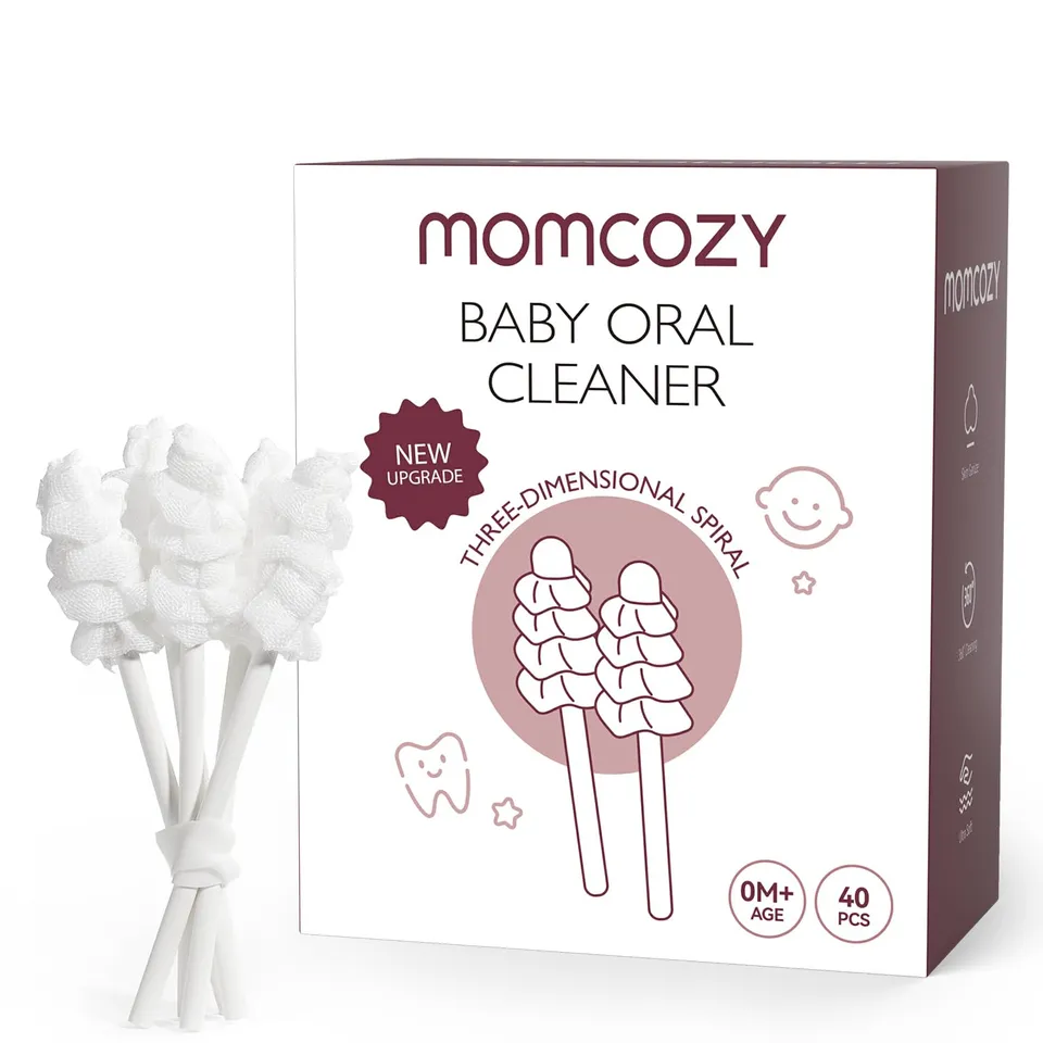 momcozy-baby-tongue-cleaner-gauze-disposable-oral-cleaner-40-count-individual-pa image 1