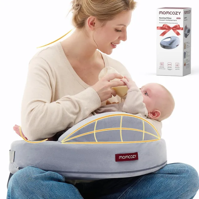 momcozy-innovative-safety-guard-nursing-pillow-firm-springy-memory-foam-stable-e image 1
