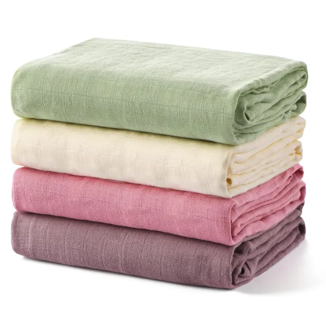 momcozy-softness-swaddle-blankets-light-green-4-pack image 1