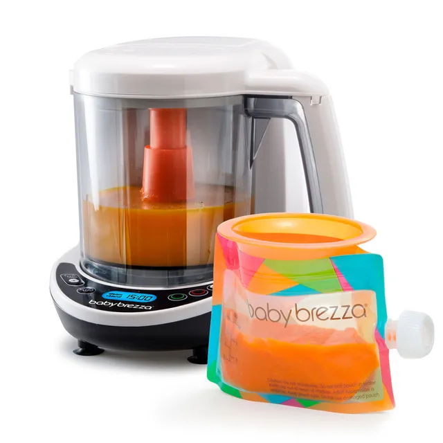 baby-brezza-one-step-baby-food-maker-deluxe-automatic-steamer-blender-with-3-pou image 1