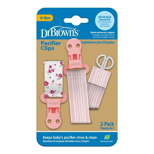 dr-brown-s-pacifier-clips-universal-fit-easy-open-close image 1