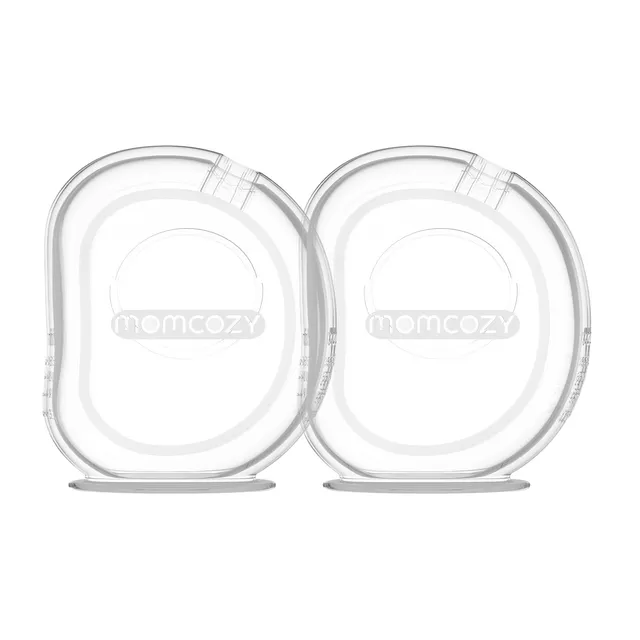 momcozy-reusable-silicone-milk-collector-2-pack-2-5oz-75ml-pea-breastfeeding-mil image 1