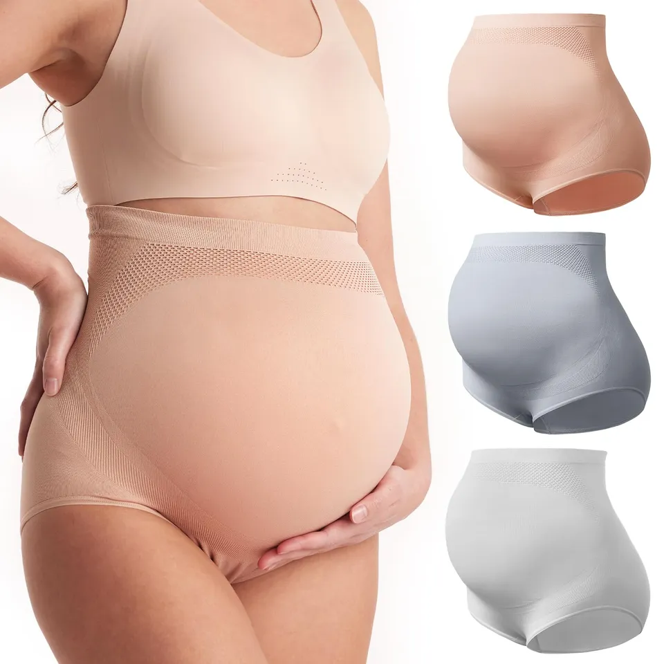 momcozy-women-s-maternity-high-waist-underwear-over-bump-soft-seamless-pregnancy image 1