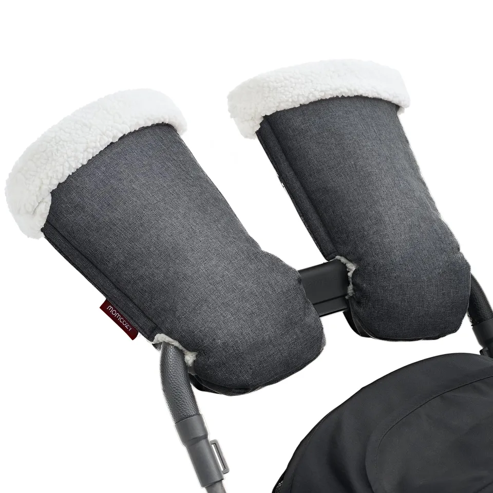 momcozy-stroller-gloves-warmmuffs-universal-fit-waterproof-adjustable-hand-muffs image 1