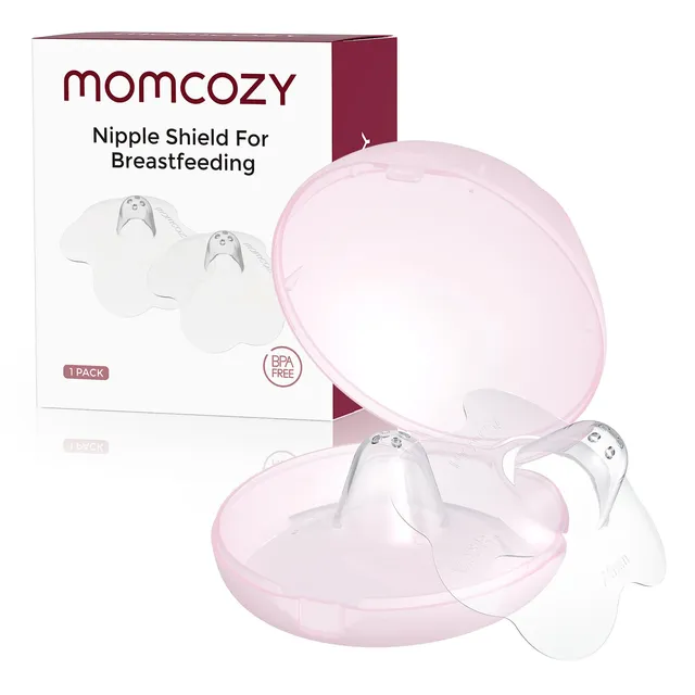 momcozy-nipple-shields-for-breastfeeding-24mm-food-grade-silicone-flower-shaped- image 1