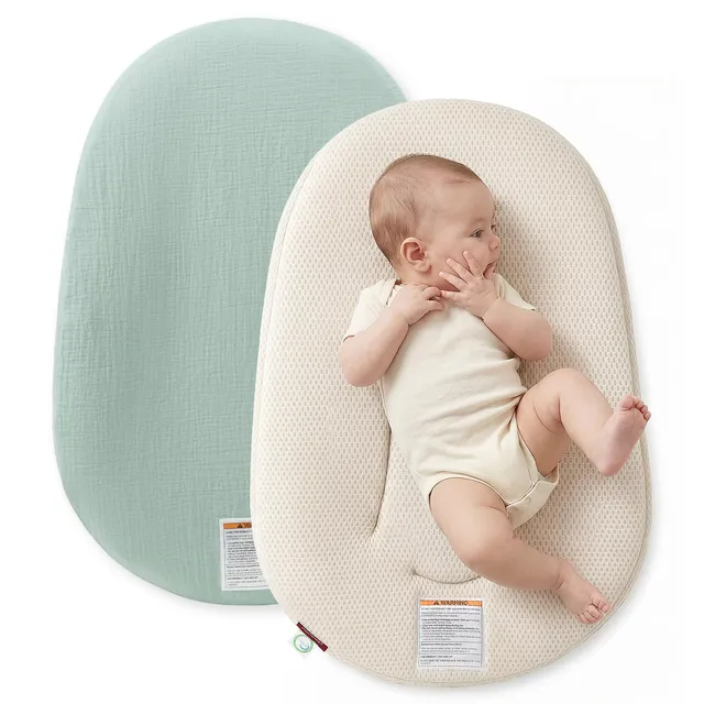 momcozy-baby-lounger-infant-support-cushion-with-soft-breathable-natural-cotton- image 1