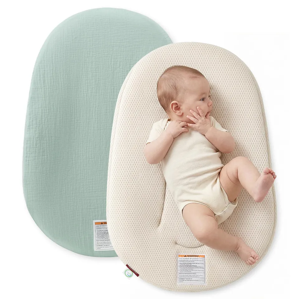 momcozy-baby-lounger-infant-support-cushion-with-soft-breathable-natural-cotton- image 1
