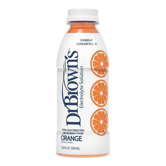 dr-brown-s-electrolyte-solution-orange-rehydration-with-coconut-water-zinc-33-8- image 1