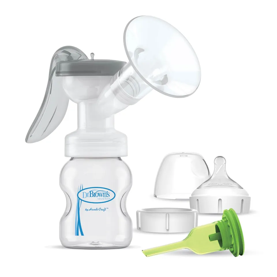 dr-brown-s-manual-breast-pump-with-softshape-silicone-shield-efficient-comfortab image 1