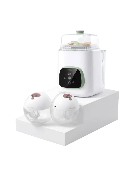 momcozy-m5-smart-wearable-breast-pump-kleanpal-pro-baby-bottle-washer-and-steril image 1
