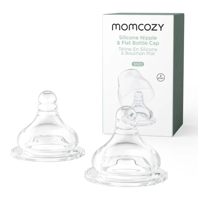 momcozy-soft-baby-nipple-premium-natural-flow-silicone-for-wide-neck-bottles-bpa image 1