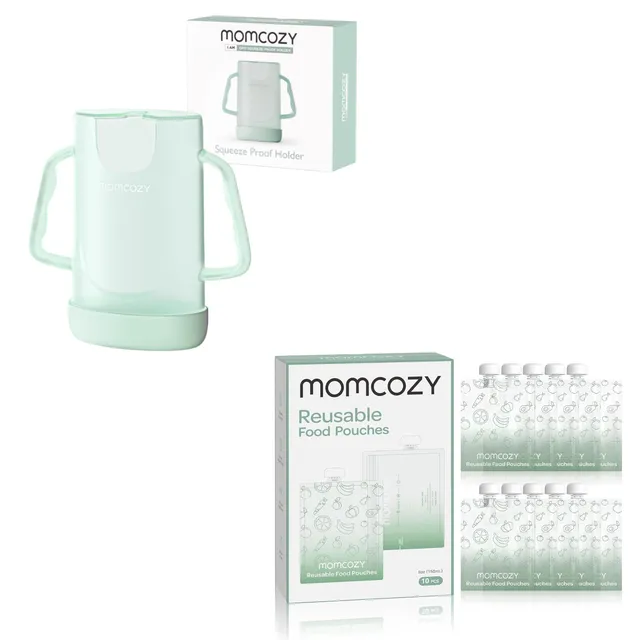 momcozy-squeeze-pouch-holder-5oz-reusable-baby-food-pouches image 1
