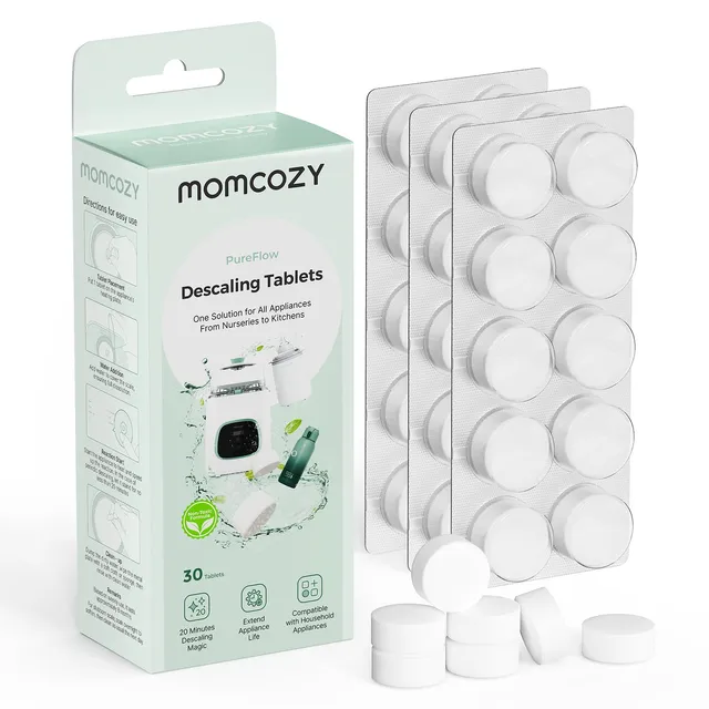 momcozy-official-descaling-tablets-for-kleanpal-pro-baby-bottle-washer-30-count- image 1