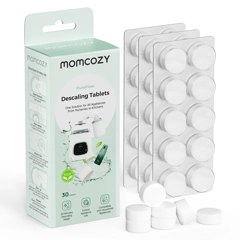 momcozy-official-descaling-tablets-for-kleanpal-pro-baby-bottle-washer-30-count- image 1