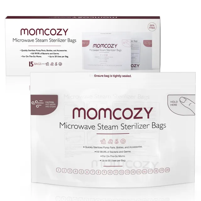 momcozy-steam-bags-for-baby-bottles-15-count image 1