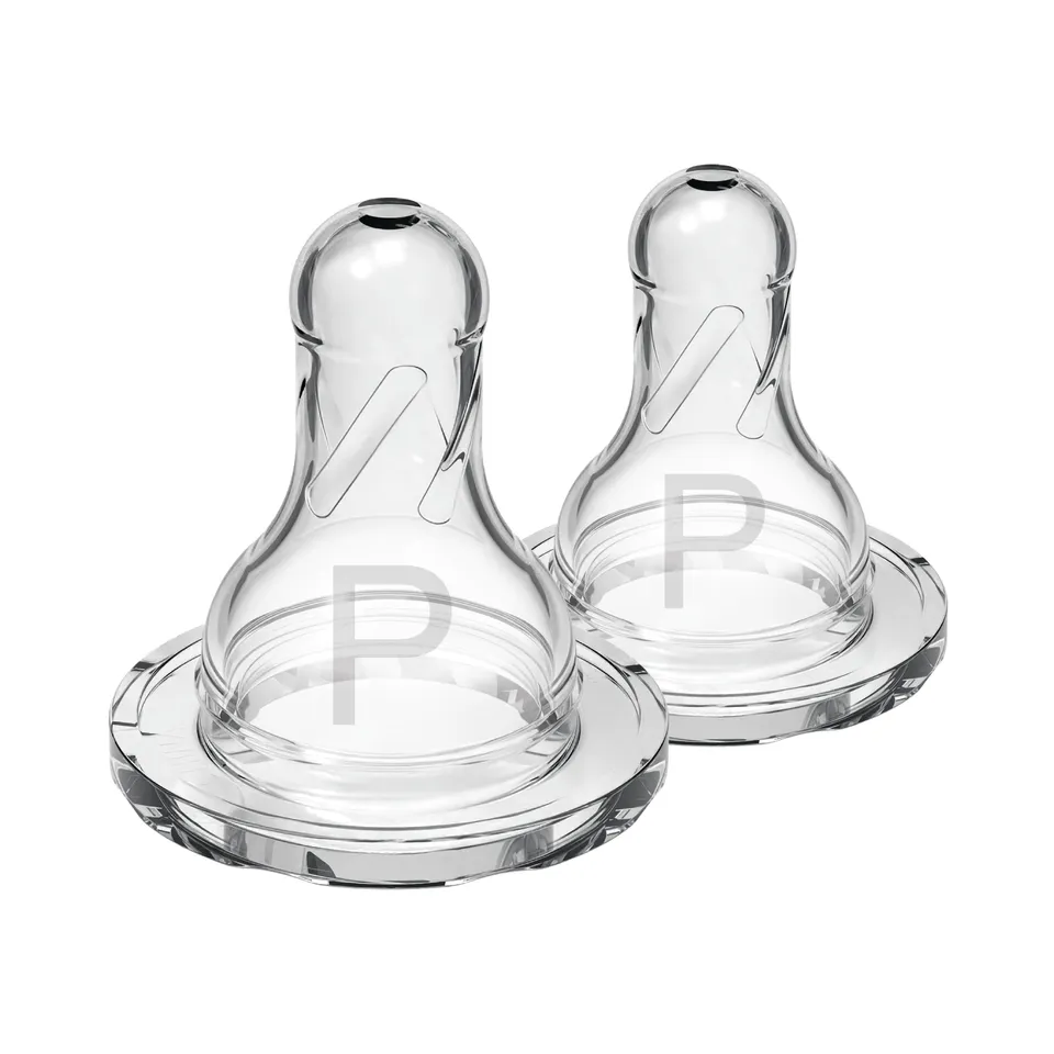 dr-brown-s-natural-flow-narrow-baby-bottle-silicone-nipple-level-preemie-2-pack image 1