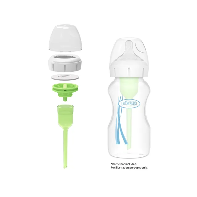dr-brown-s-natural-flow-options-wide-neck-baby-bottle-conversion-kit-9oz image 1