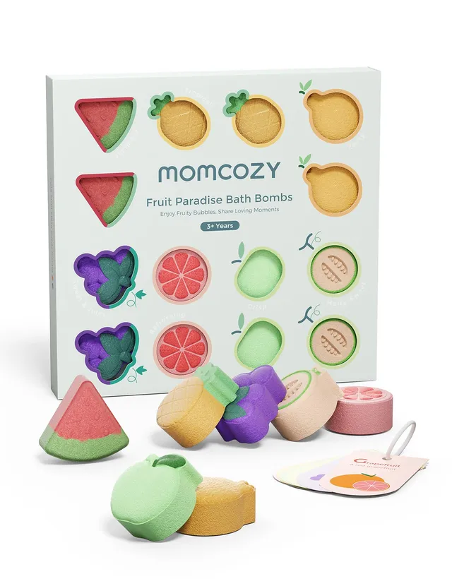 momcozy-14-pack-fruit-bath-bombs-with-essential-oil image 1