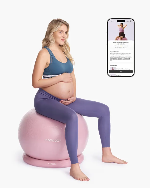 momcozy-birthease-pregnancy-ball-set-maternity-exercise-ball image 1