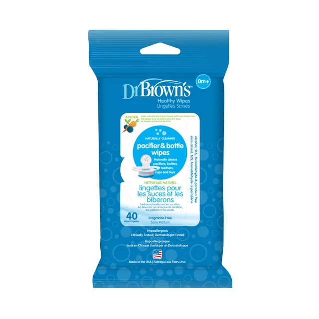 dr-brown-s-pacifier-bottle-healthy-wipes-travel-pack image 1