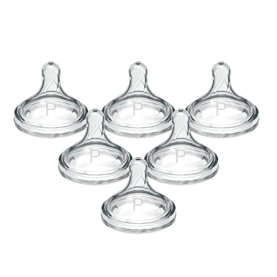 dr-brown-s-natural-flow-wide-neck-baby-bottle-silicone-nipple-level-preemie-6-pa image 1