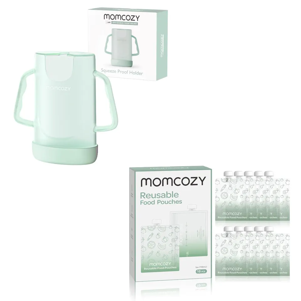momcozy-squeeze-pouch-holder-for-food-pouches-momcozy-reusable-baby-food-pouches image 1