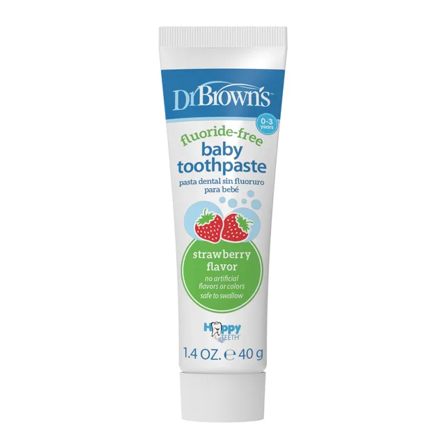 dr-brown-s-fluoride-free-baby-toothpaste-strawberry-1-4oz-40g image 1