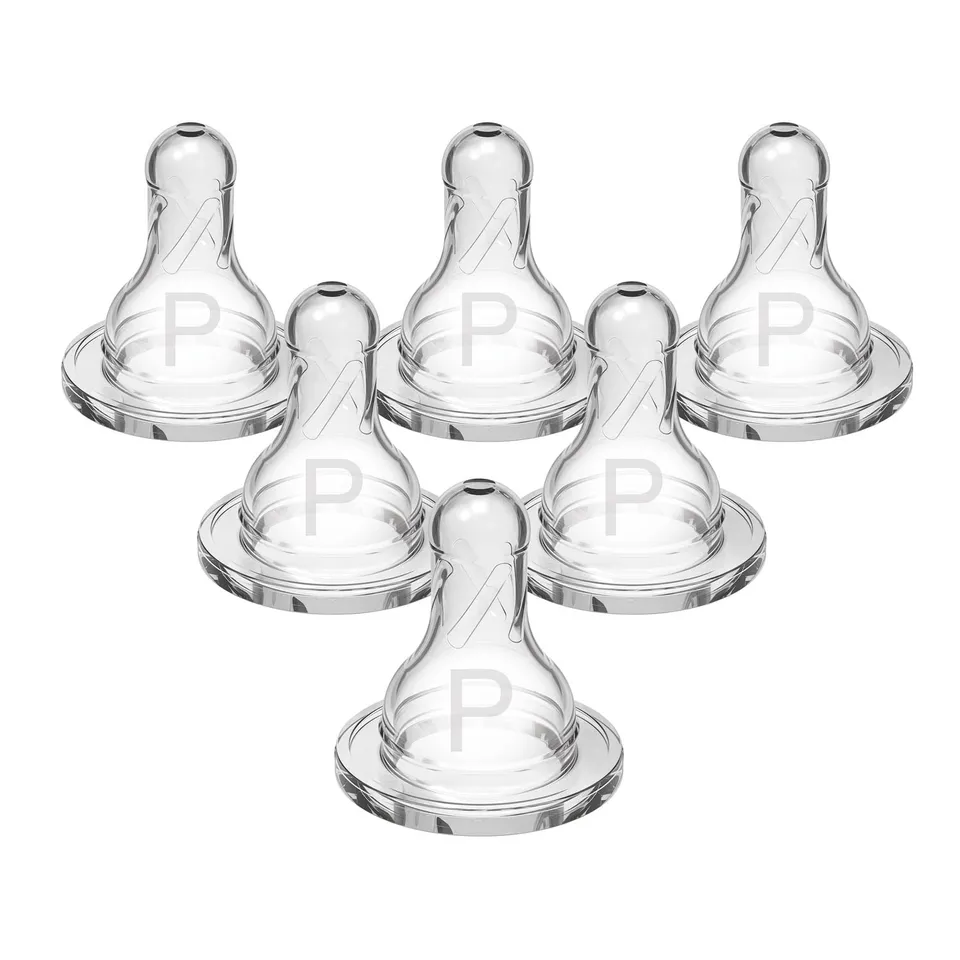 dr-brown-s-natural-flow-narrow-baby-bottle-silicone-nipple-6-pack-assorted-level image 1
