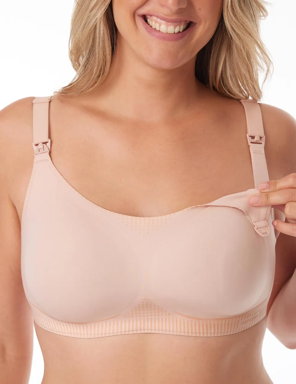 momcozy-nursing-bra-with-performax-technology-seamless-ultra-comfort-maternity-b image 1