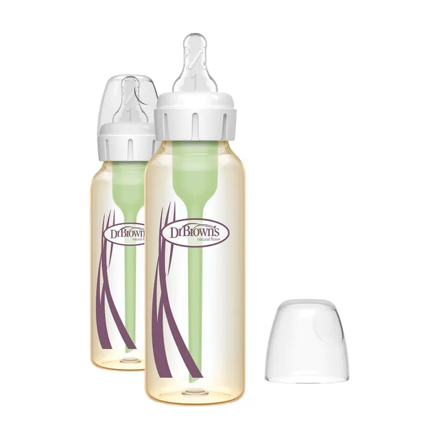 dr-brown-s-natural-flow-anti-colic-options-narrow-ppsu-baby-bottle image 1