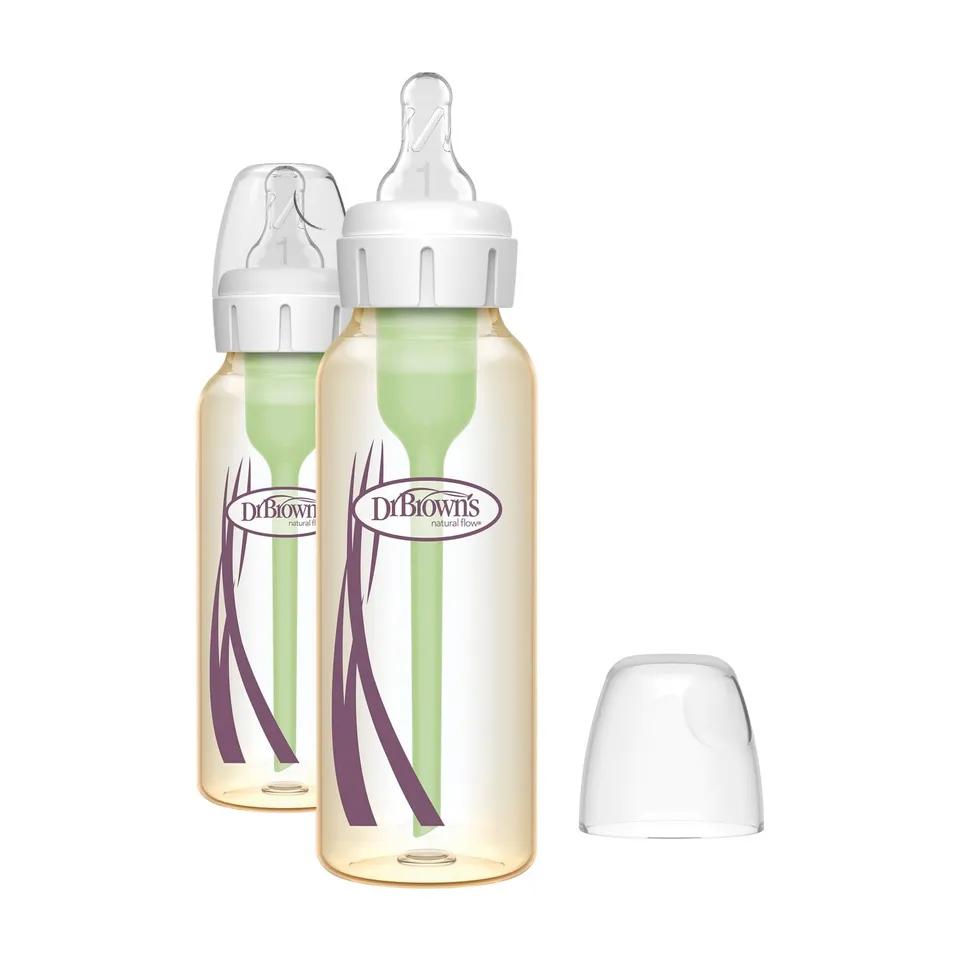 dr-brown-s-natural-flow-anti-colic-options-narrow-ppsu-baby-bottle image 1