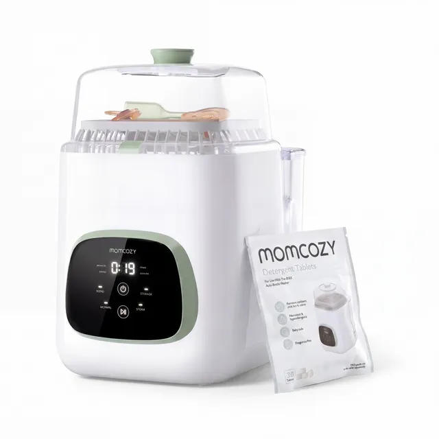 momcozy-cleaning-bundle-kleanpal-pro-baby-bottle-washer-30-detergent-tablets image 1