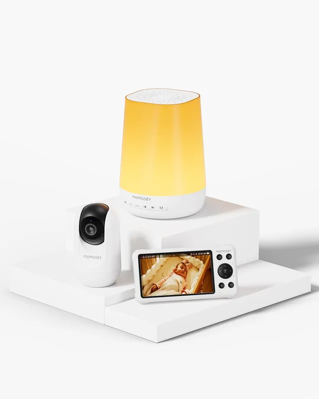 momcozy-baby-care-bundle-smart-baby-sound-machine-and-dual-mode-baby-monitor-bm0 image 1