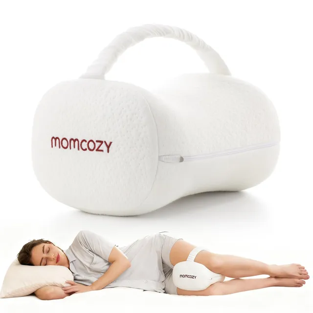 momcozy-knee-pillow-for-side-sleepers-soft-memory-foam-pinch-free-design-relieve image 1