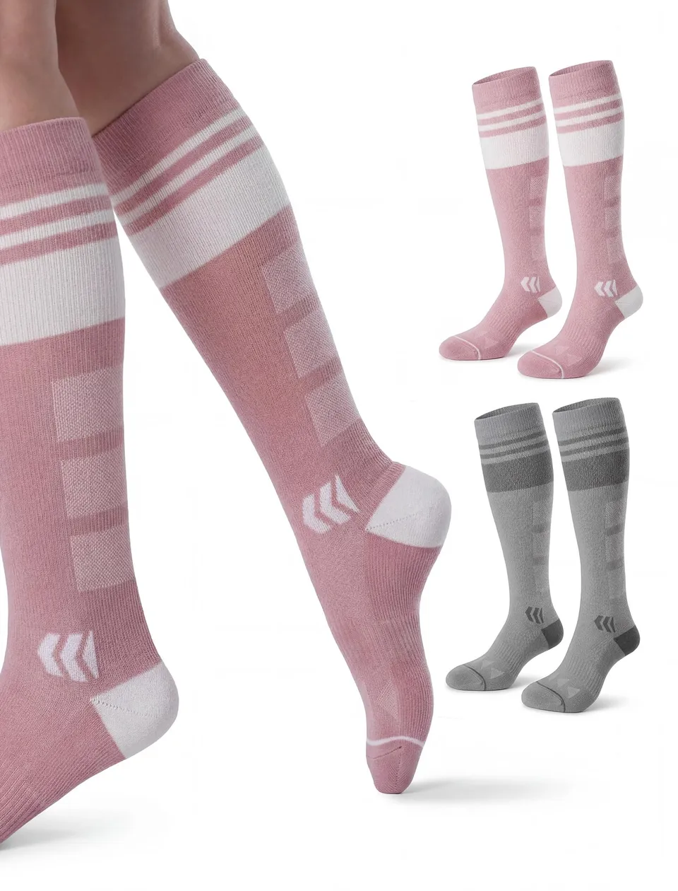 momcozy-compression-socks-for-women-20-30-mmhg-for-flying-travel-sports-silver-i image 1