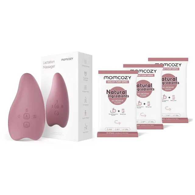 momcozy-warming-lactation-massager-breast-pump-wipes-30-count-pack-of-3 image 1