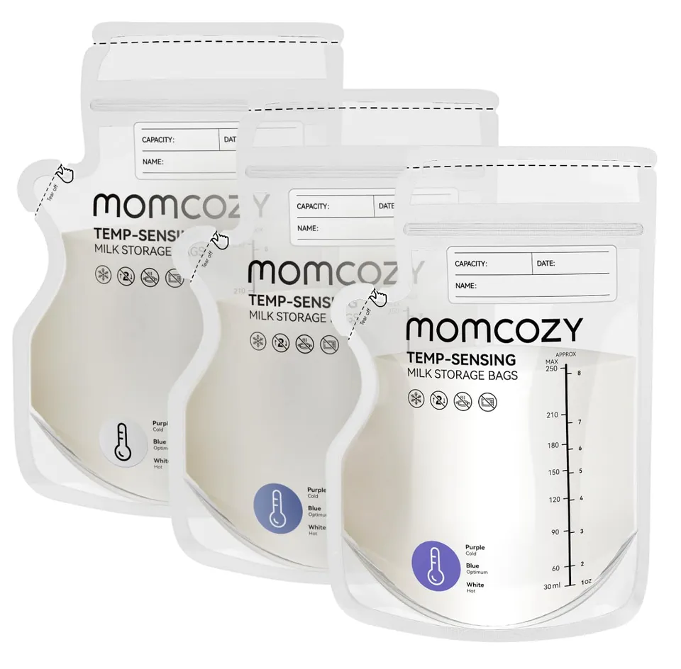 momcozy-easy-pour-breastmilk-storage-bags-8oz-temp-sensing-color-change-120-coun image 1