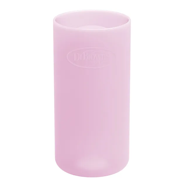 dr-brown-s-options-narrow-glass-bottle-silicone-sleeve-pink-8oz image 1