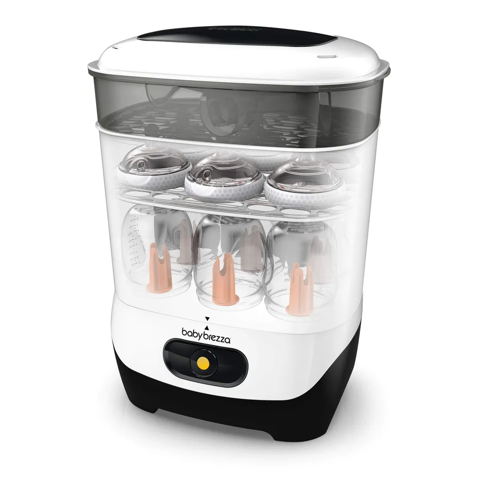 baby-brezza-4-in-1-baby-bottle-sterilizer-machine-largest-capacity-universal-fit image 1