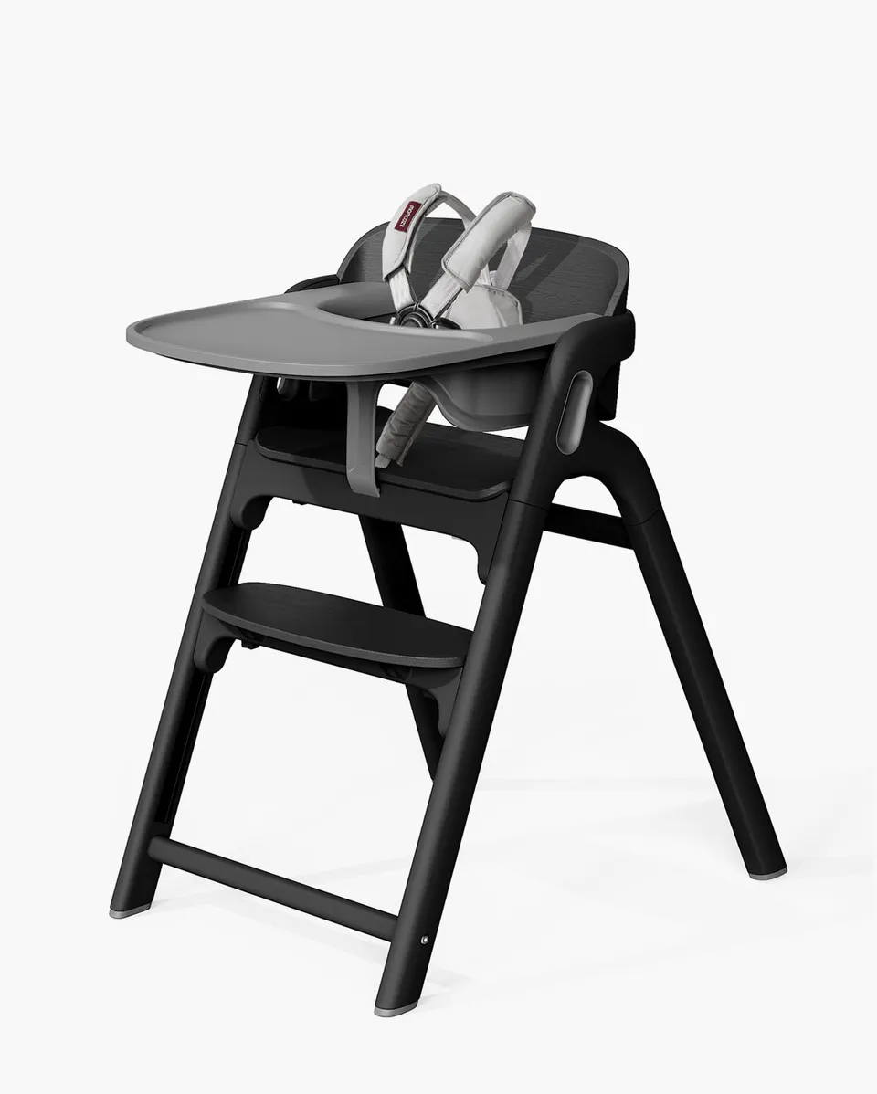 momcozy-dinerpal-black-high-chair-compact-adjustable-easy-to-clean-baby-feeding- image 1