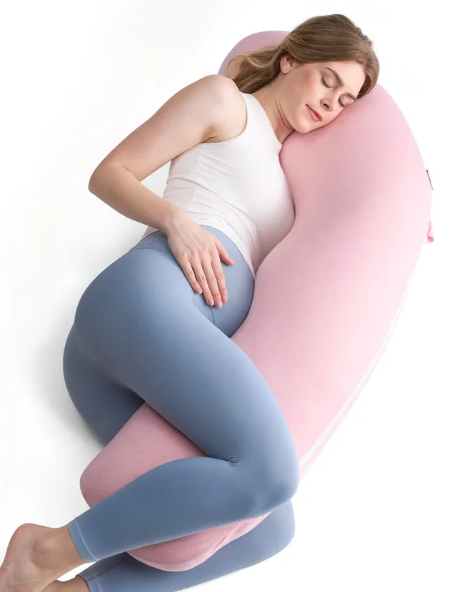 momcozy-j-shaped-maternity-body-pillow-for-full-body-support image 1