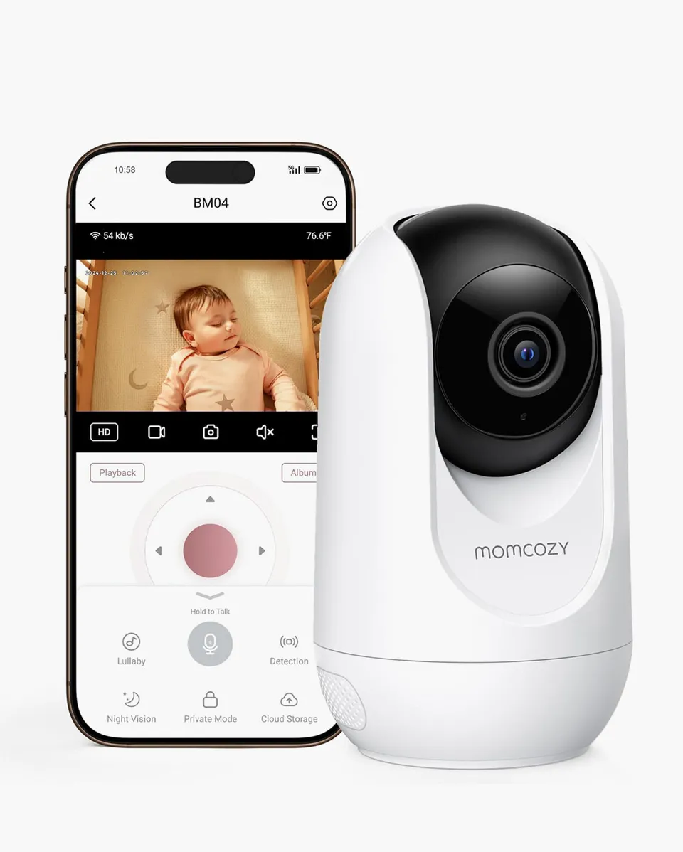 momcozy-bm04-1080p-full-hd-video-baby-monitor-with-5-parent-unit-2-cameras image 1