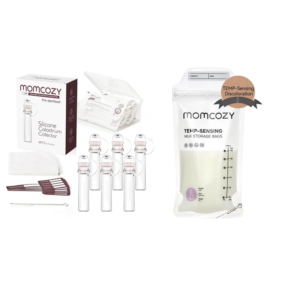 momcozy-colostrum-collector-5ml-6-counts-temp-sensing-breastmilk-storing-bags-12 image 1