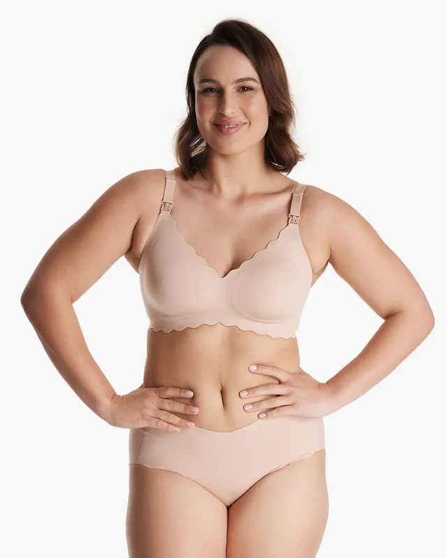 momcozy-jelly-strip-seamless-push-up-nursing-bra-oyster-pink-wireless-comfort-fo image 1