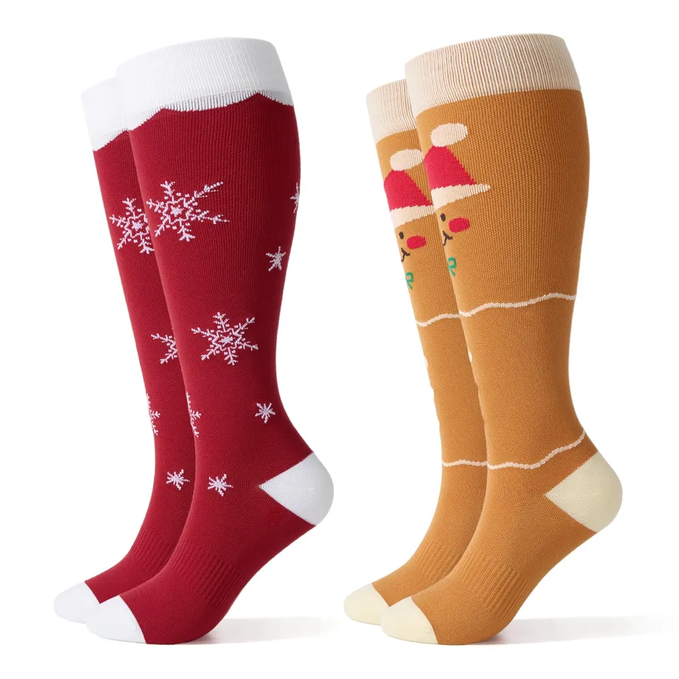 momcozy-compression-socks-for-women-wide-calf-15-20mmhg-knee-high-support-socks image 1